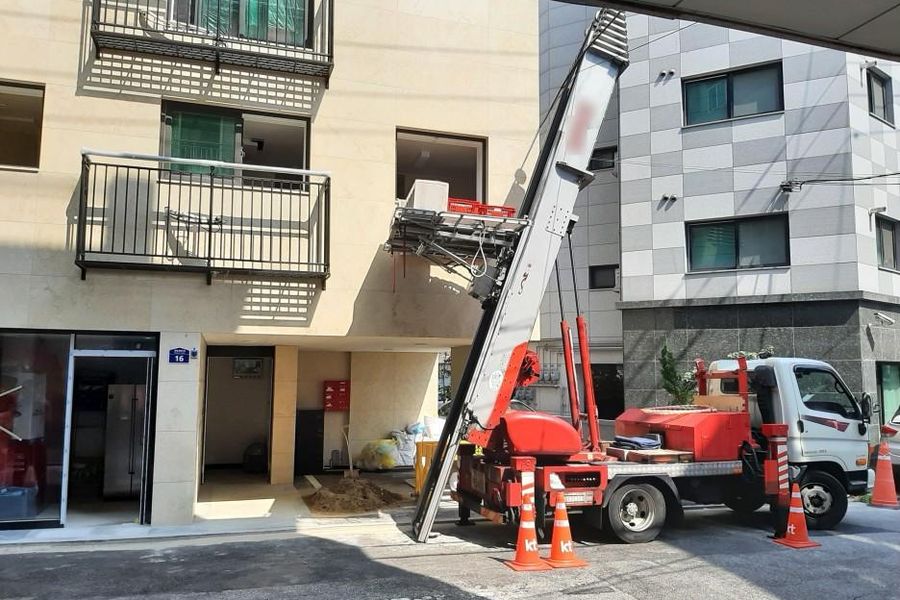 안산 작업 당일 현장